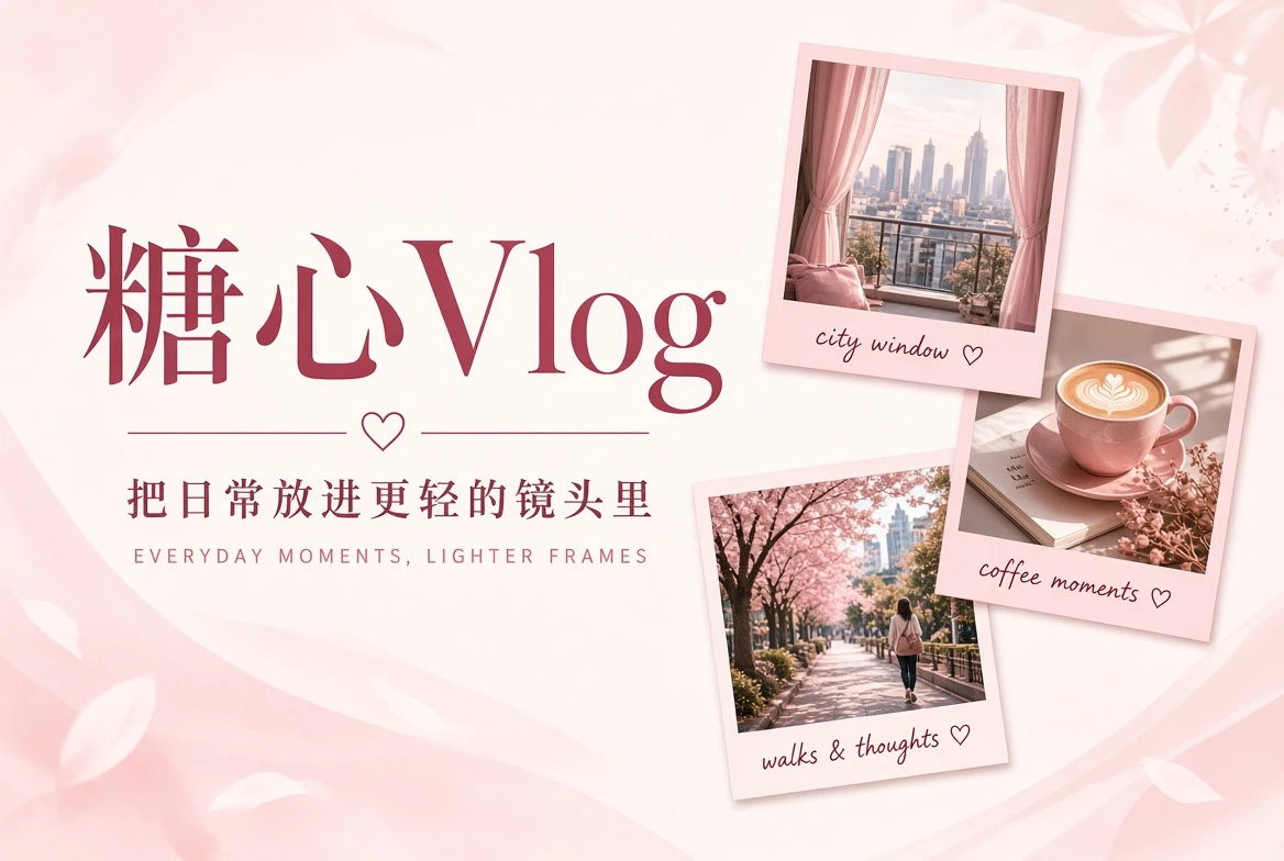 糖心Vlog日常影像主题封面
